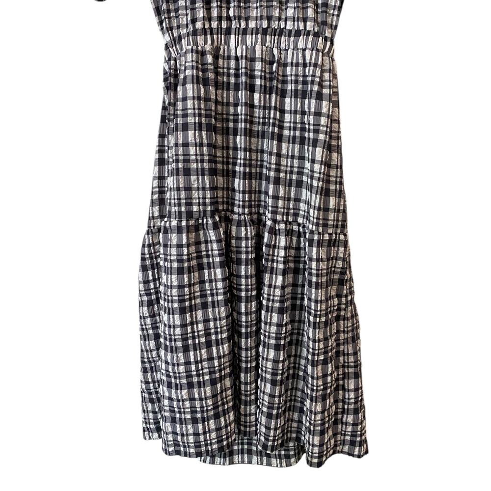 Anthropologie Just Female Hamilton Midi Dress Large Gingham Lightweight Cottage - Picture 9 of 15